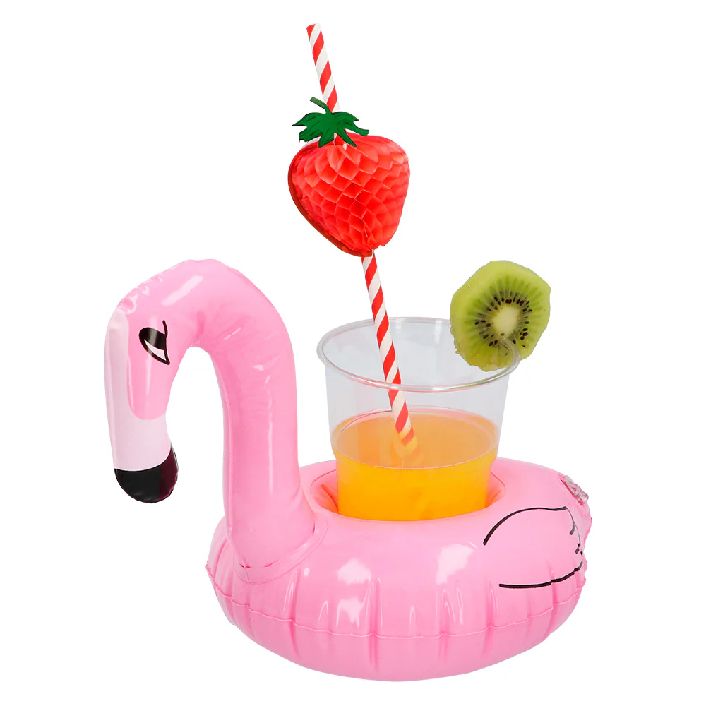 Opblaasbare bekerhouder Flamingo - Image 2