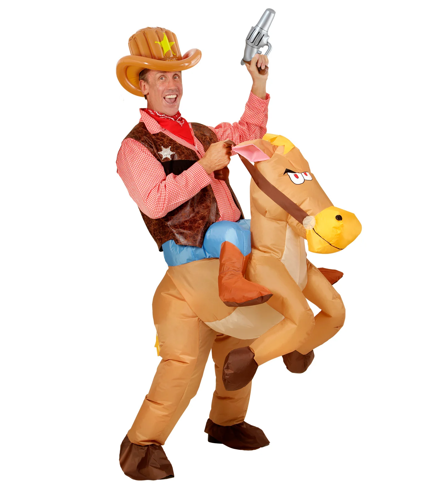 Opblaasbare cowboy hoeden - Image 2