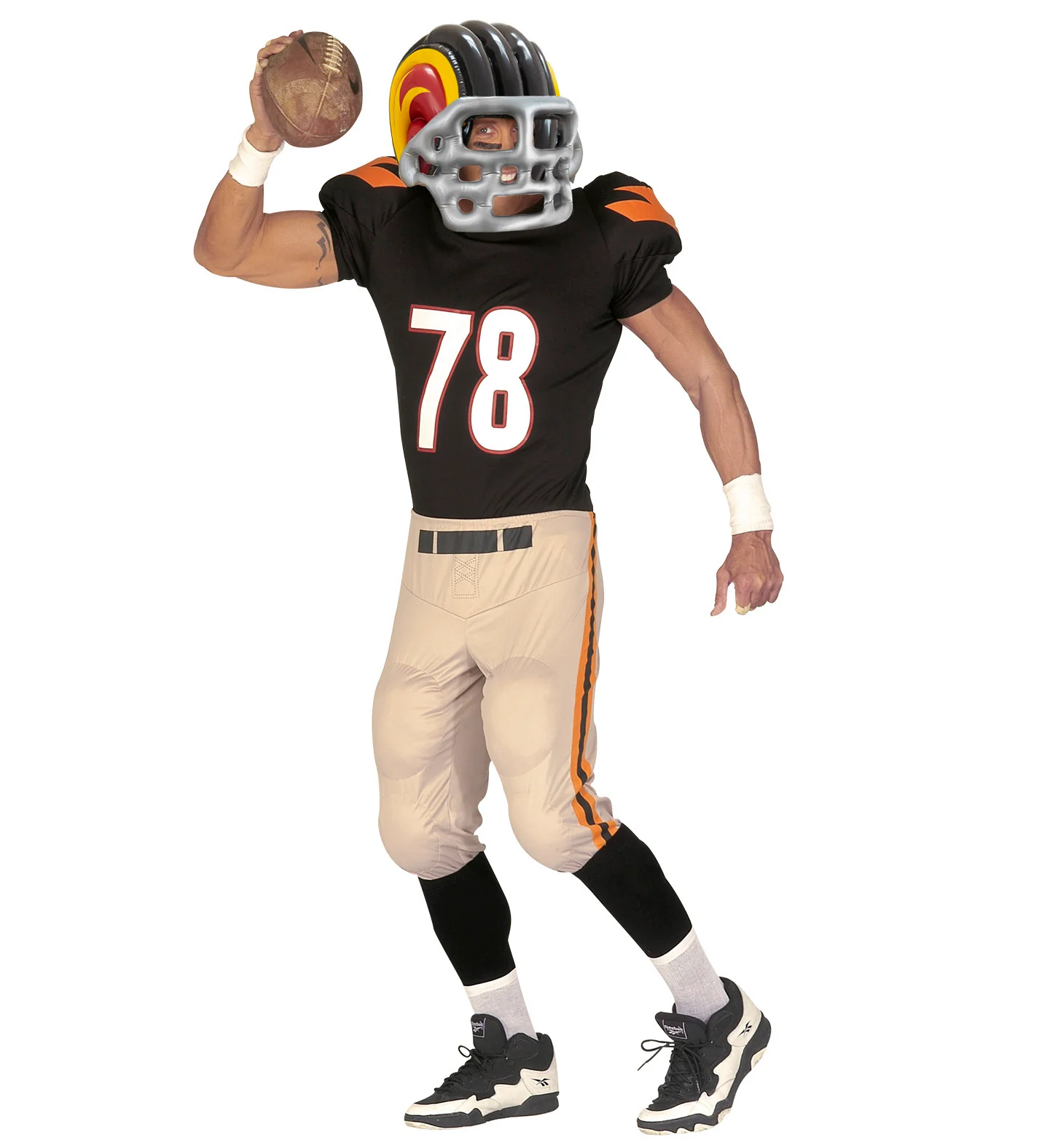 Opblaasbare football player helm - Image 3