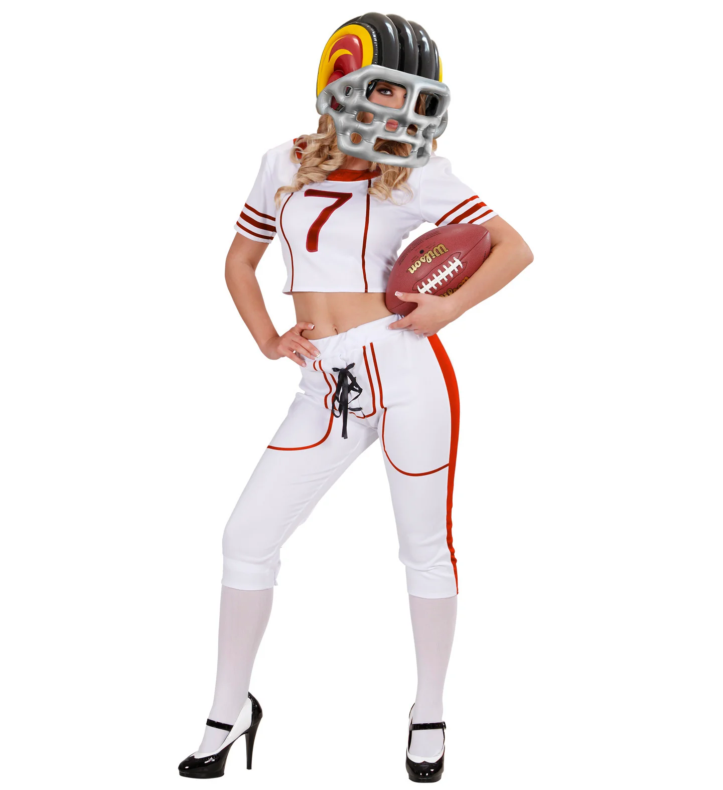 Opblaasbare football player helm - Image 4