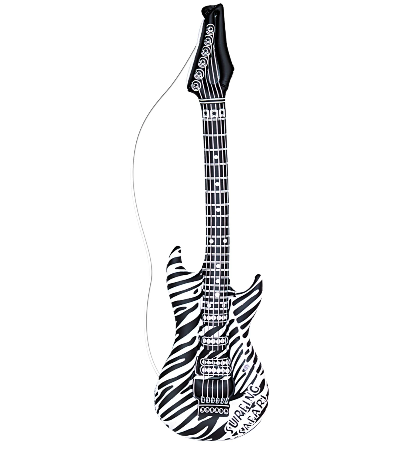 Opblaasbare zebra gitaar