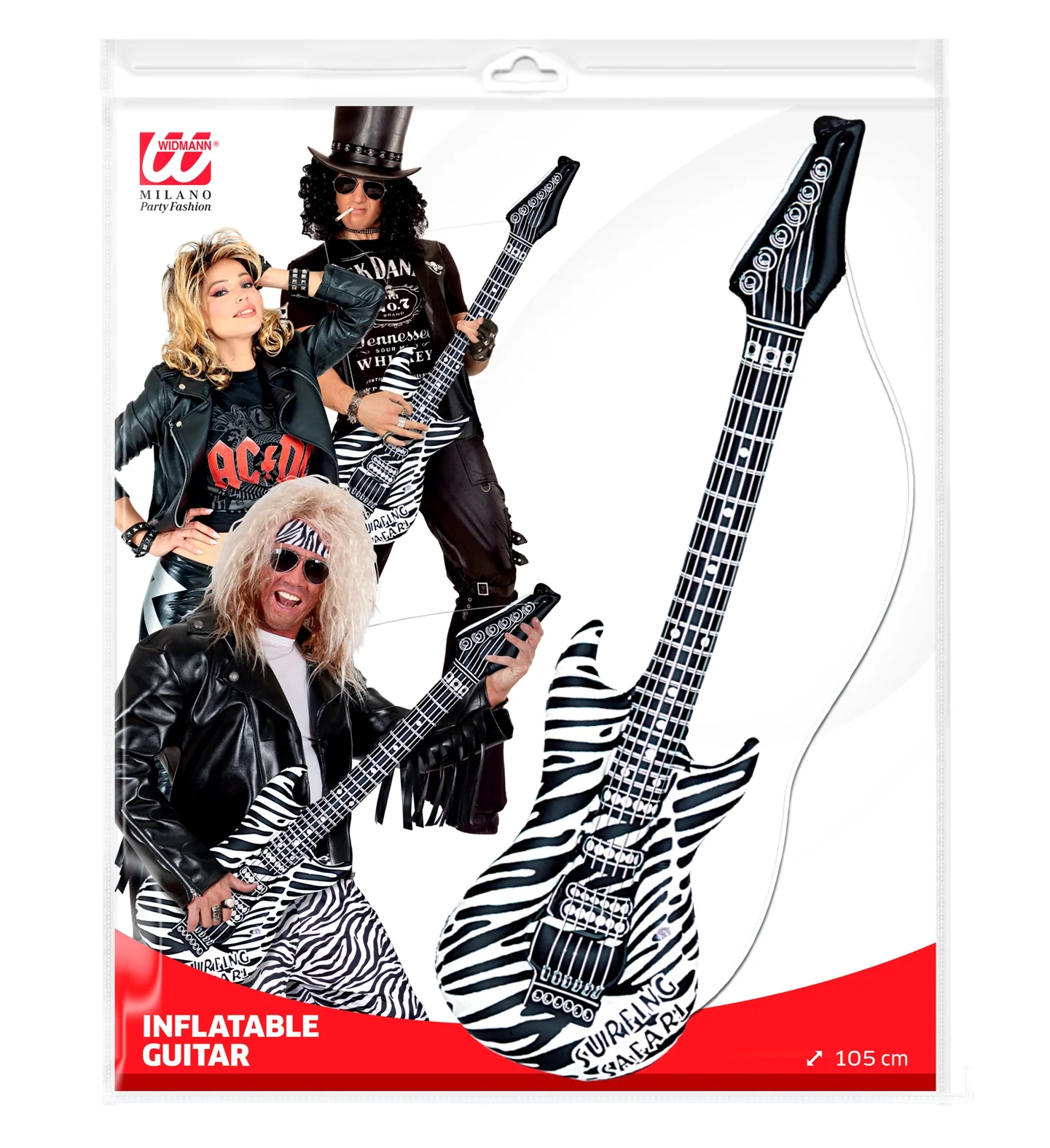 Opblaasbare zebra gitaar - Image 6
