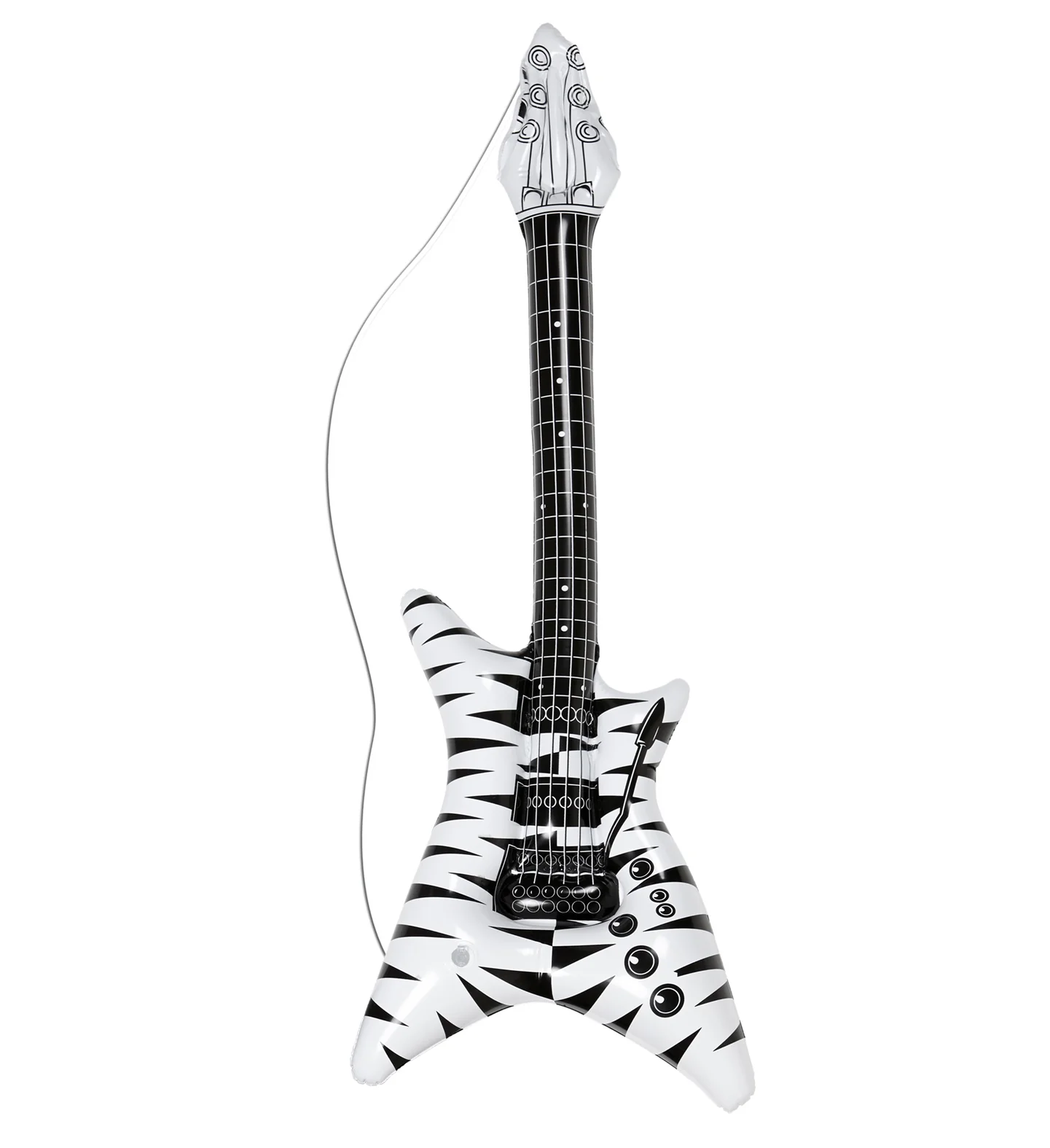 Opblaasbare zebra gitaar