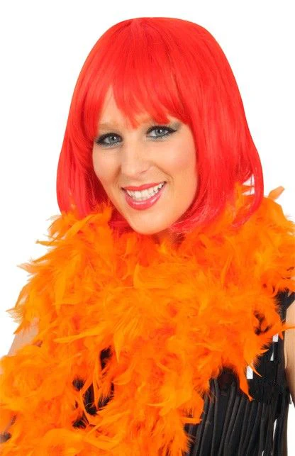 Oranje veren boa populair