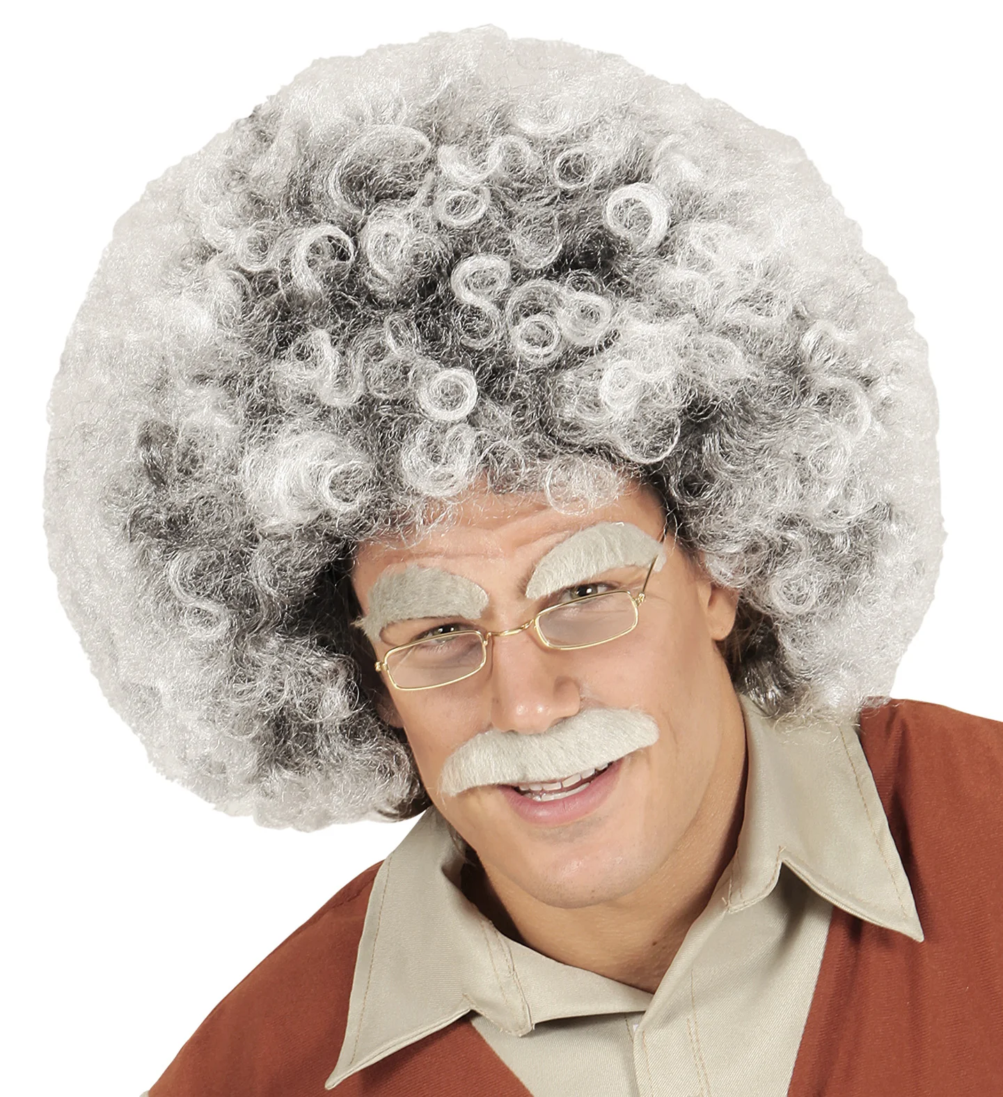 Oude man of Einstein pruik - Image 2