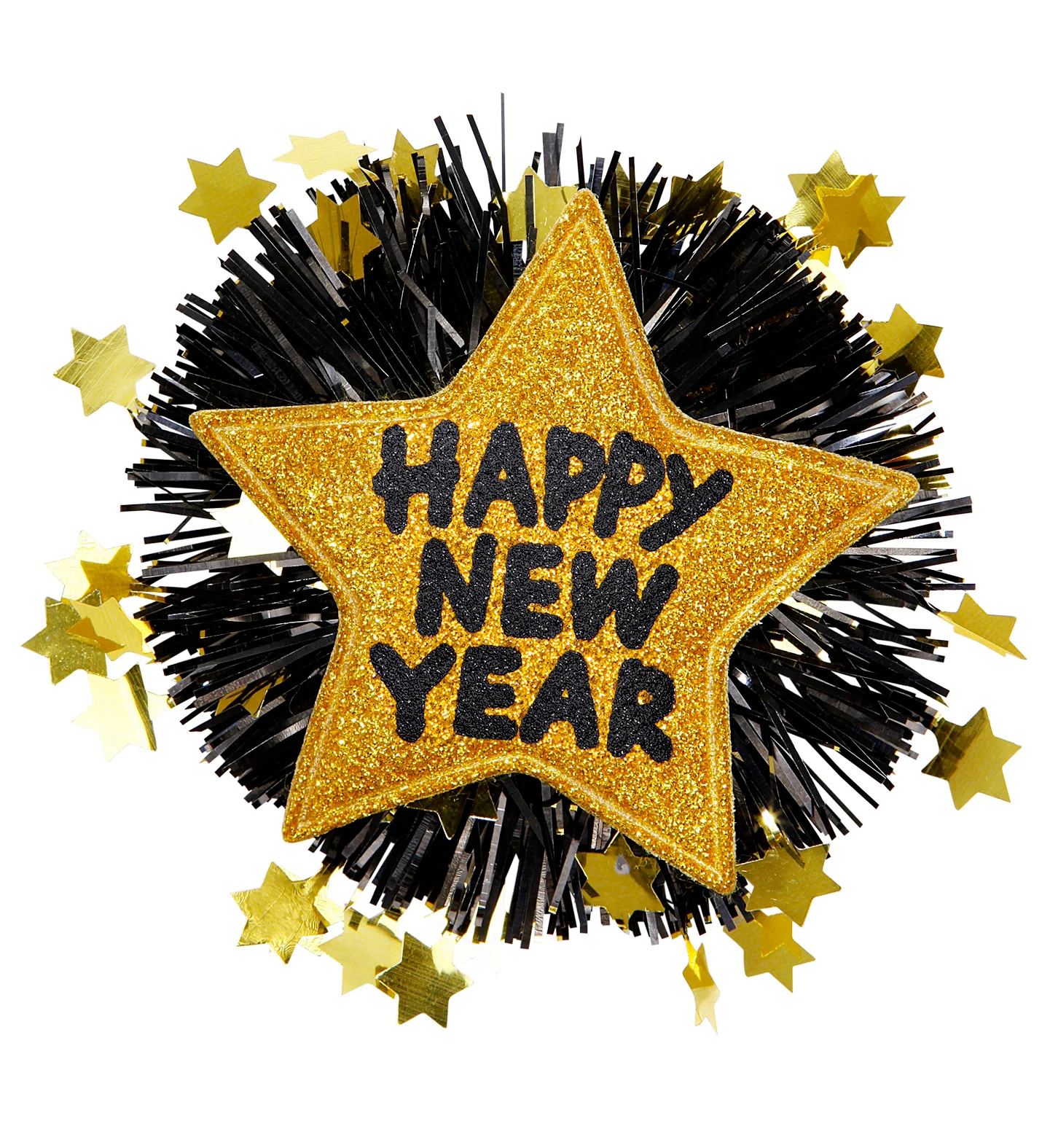 Broche Happy New Year goud