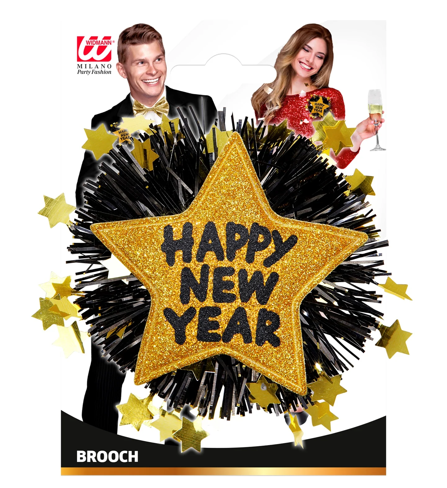 Broche Happy New Year goud - Image 4
