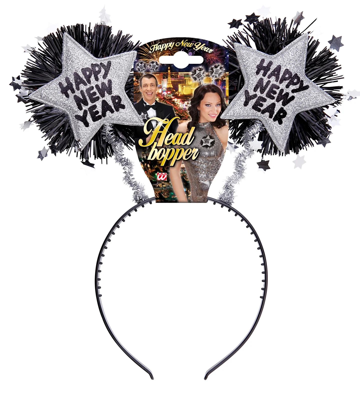 Hoofdband Happy New Year zilver - Image 6
