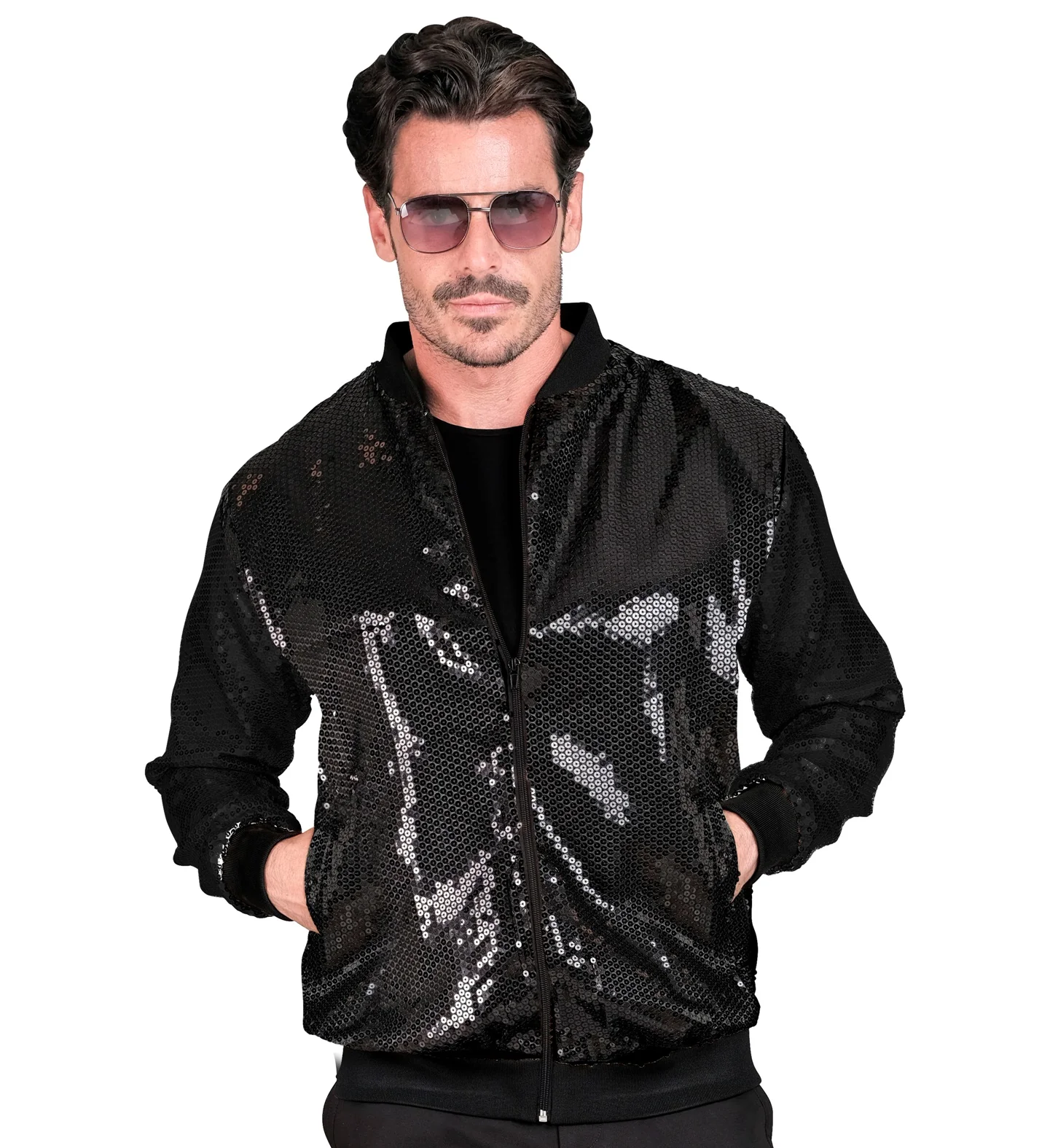 Bomberjack zwart glitter - Image 2