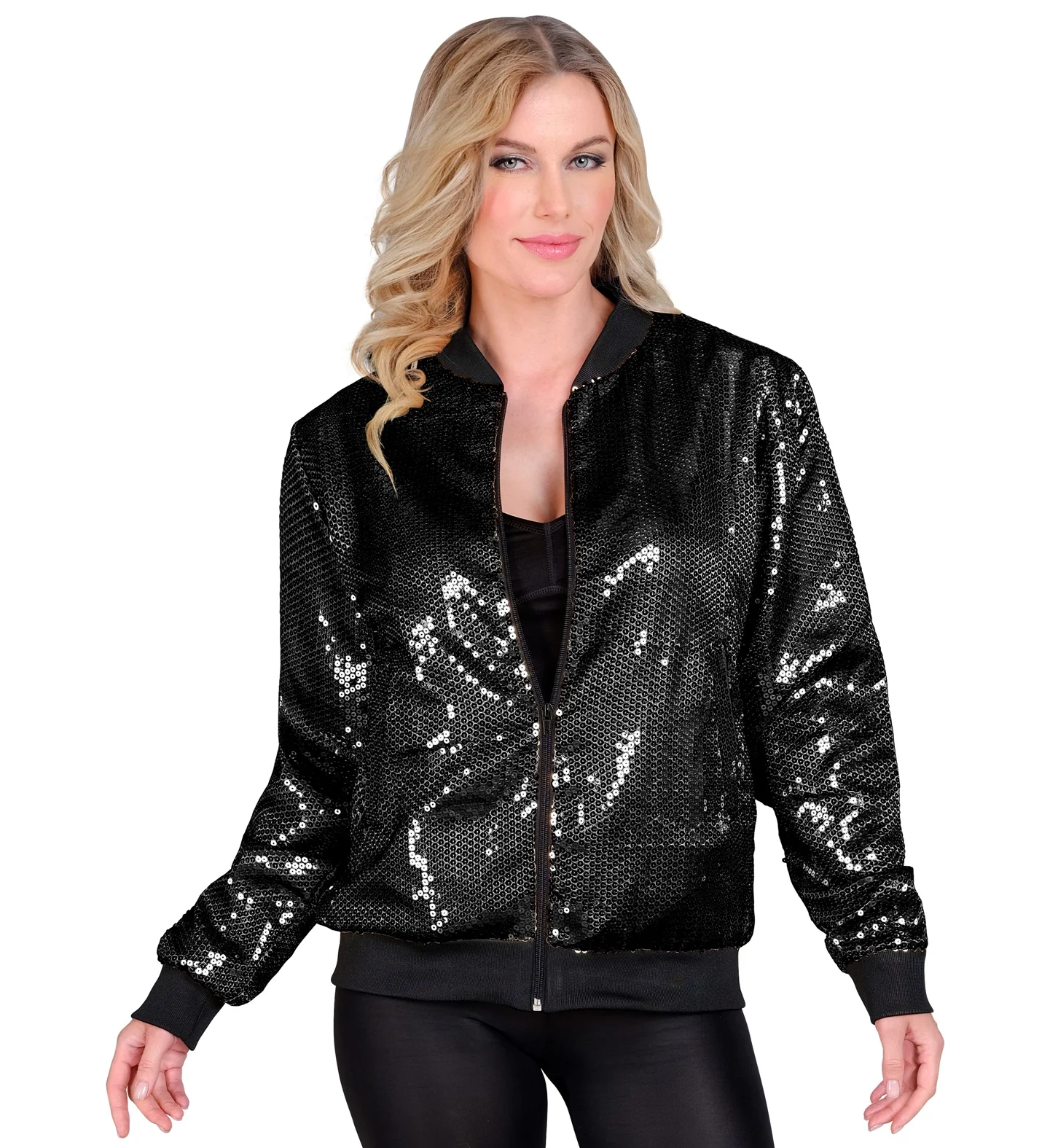 Bomberjack zwart glitter - Image 3