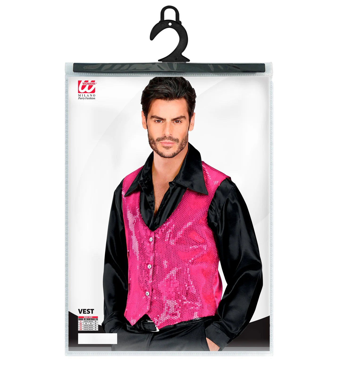 Pailletten Vest Man Roze - Image 5