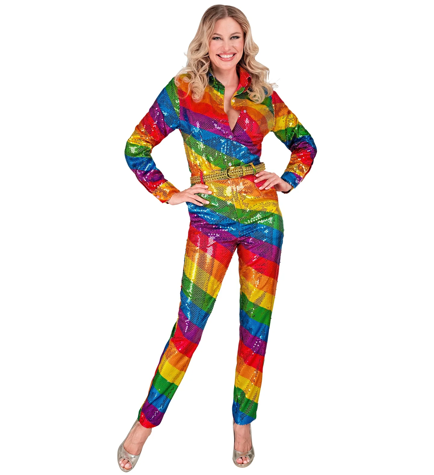Paillettenbroek Mara regenboog - Image 3