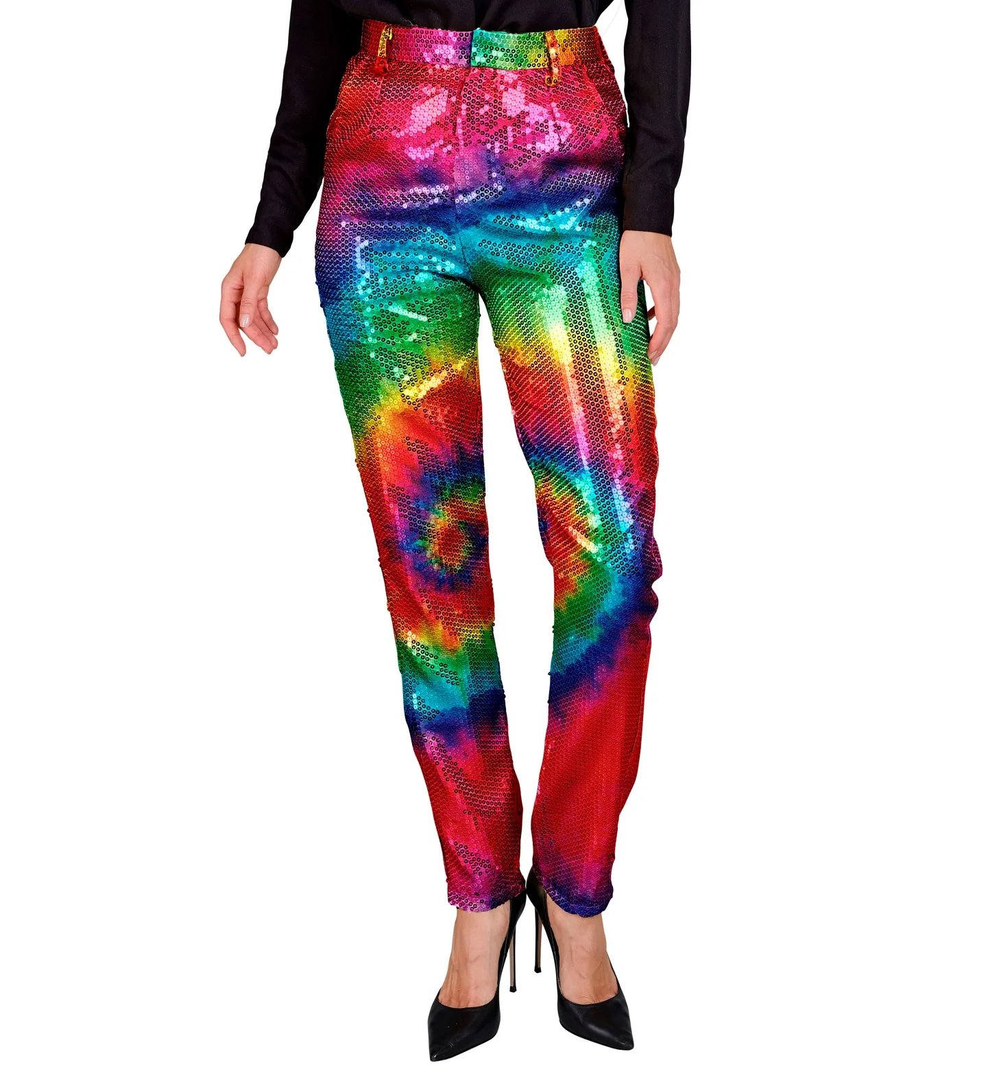 Paillettenbroek Mara tie dye