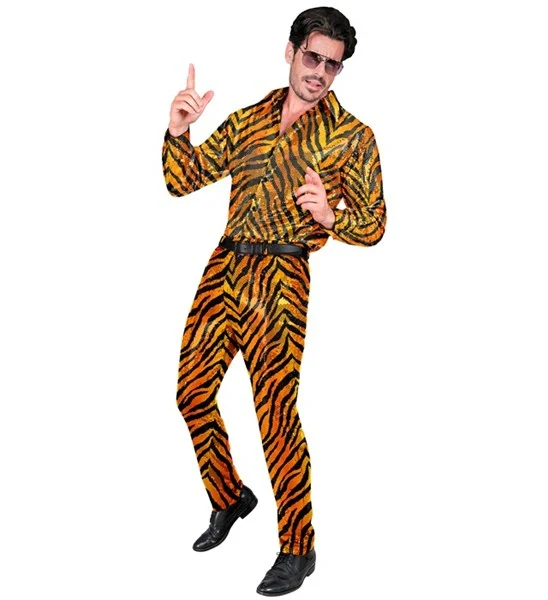 Paillettenbroek heren tijger - Image 2