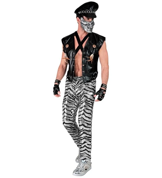 Paillettenbroek heren zebra - Image 3