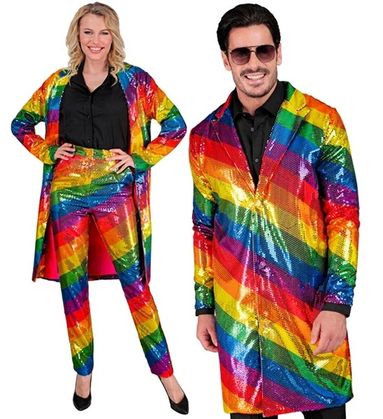 Paillettenjas regenboog Pride - Image 4