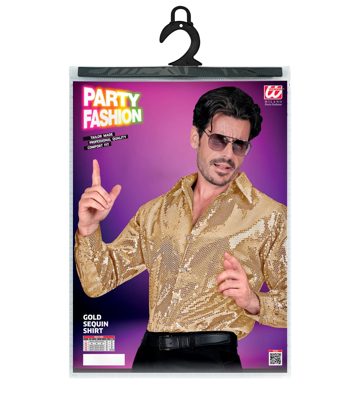Paillettenshirt heren Ard goud - Image 3
