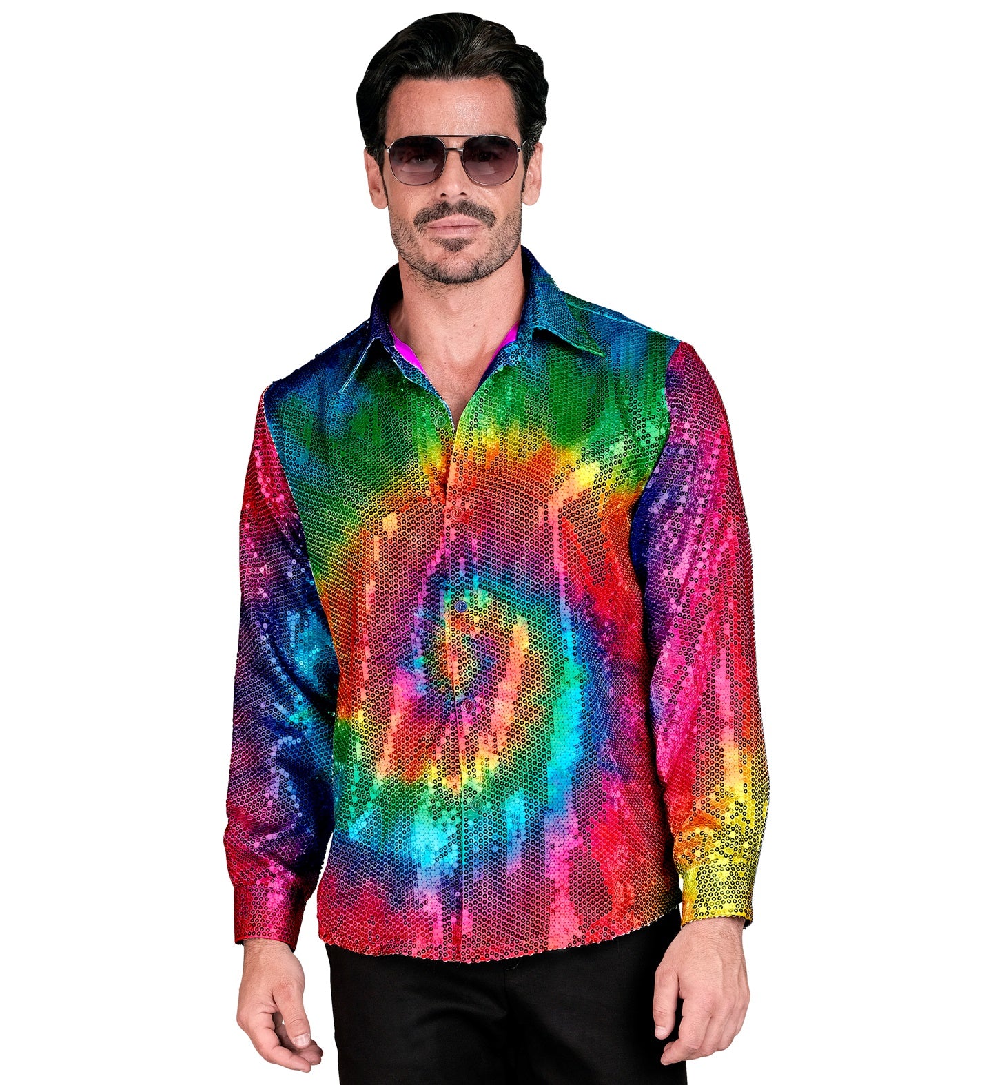 Hippie paillettenshirt Tie Dye - Image 2