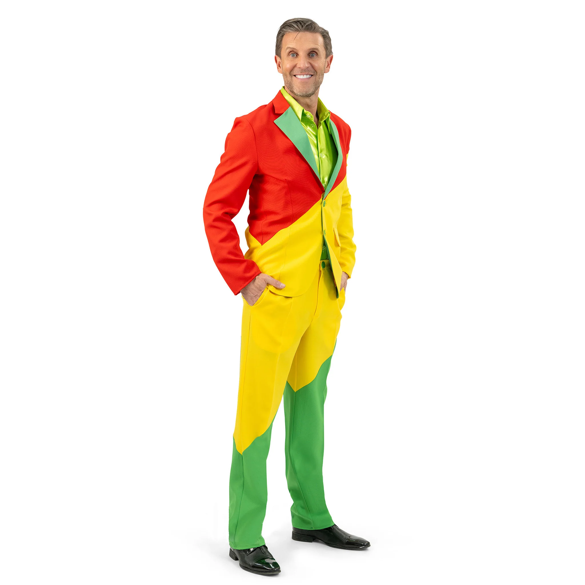 Pak rood, geel, groen carnaval heren - Image 2