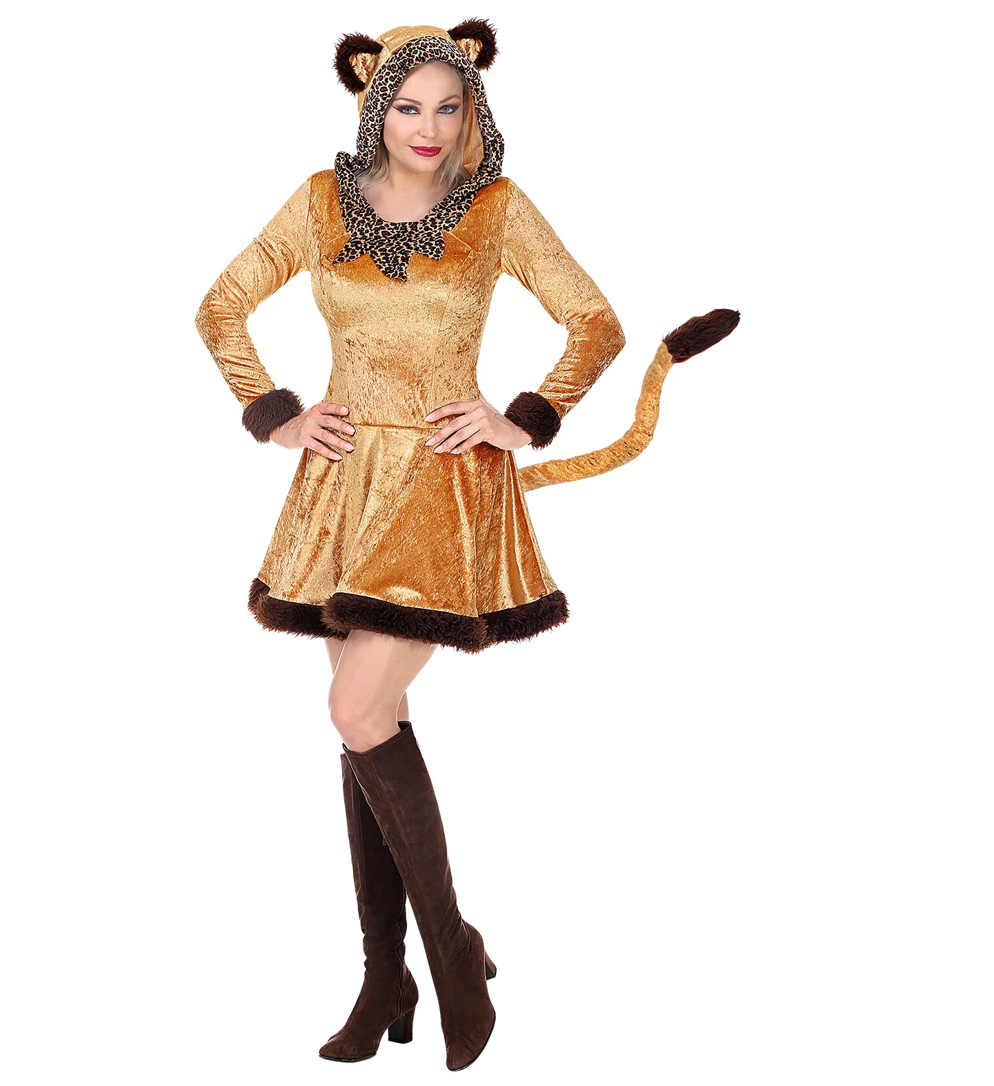 Panter jurkje bruin voor dames - Image 4
