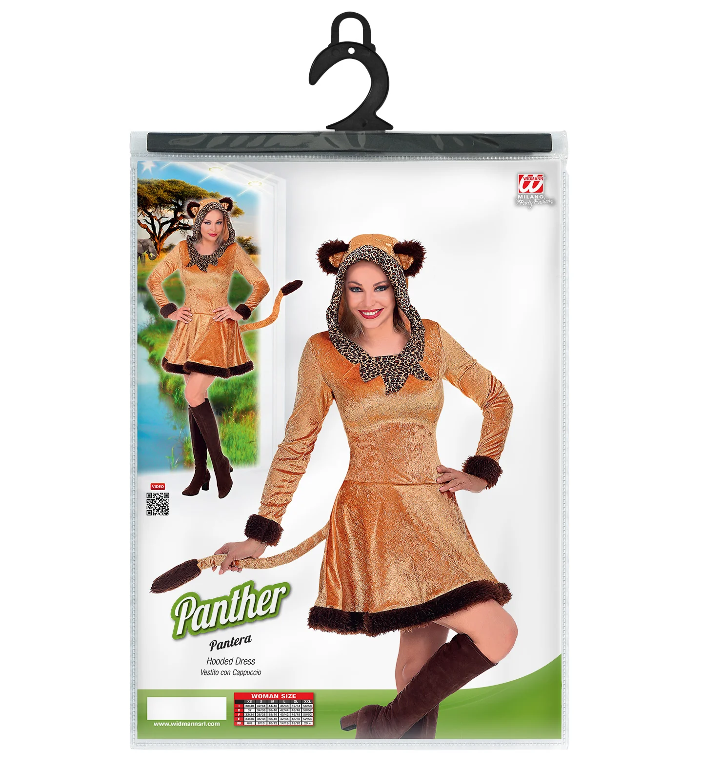 Panter jurkje bruin voor dames - Image 5