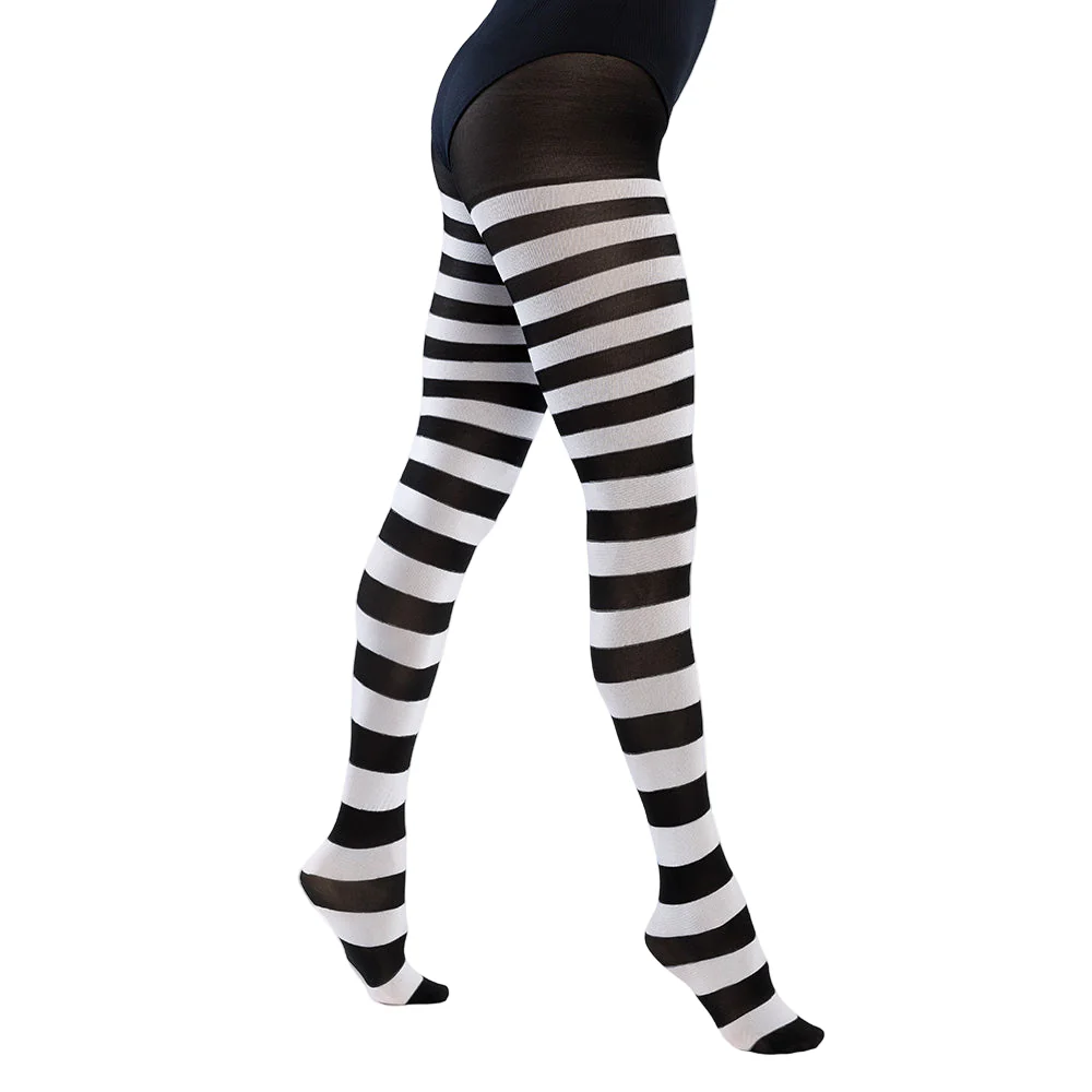 Panty Gestreept zwart/wit