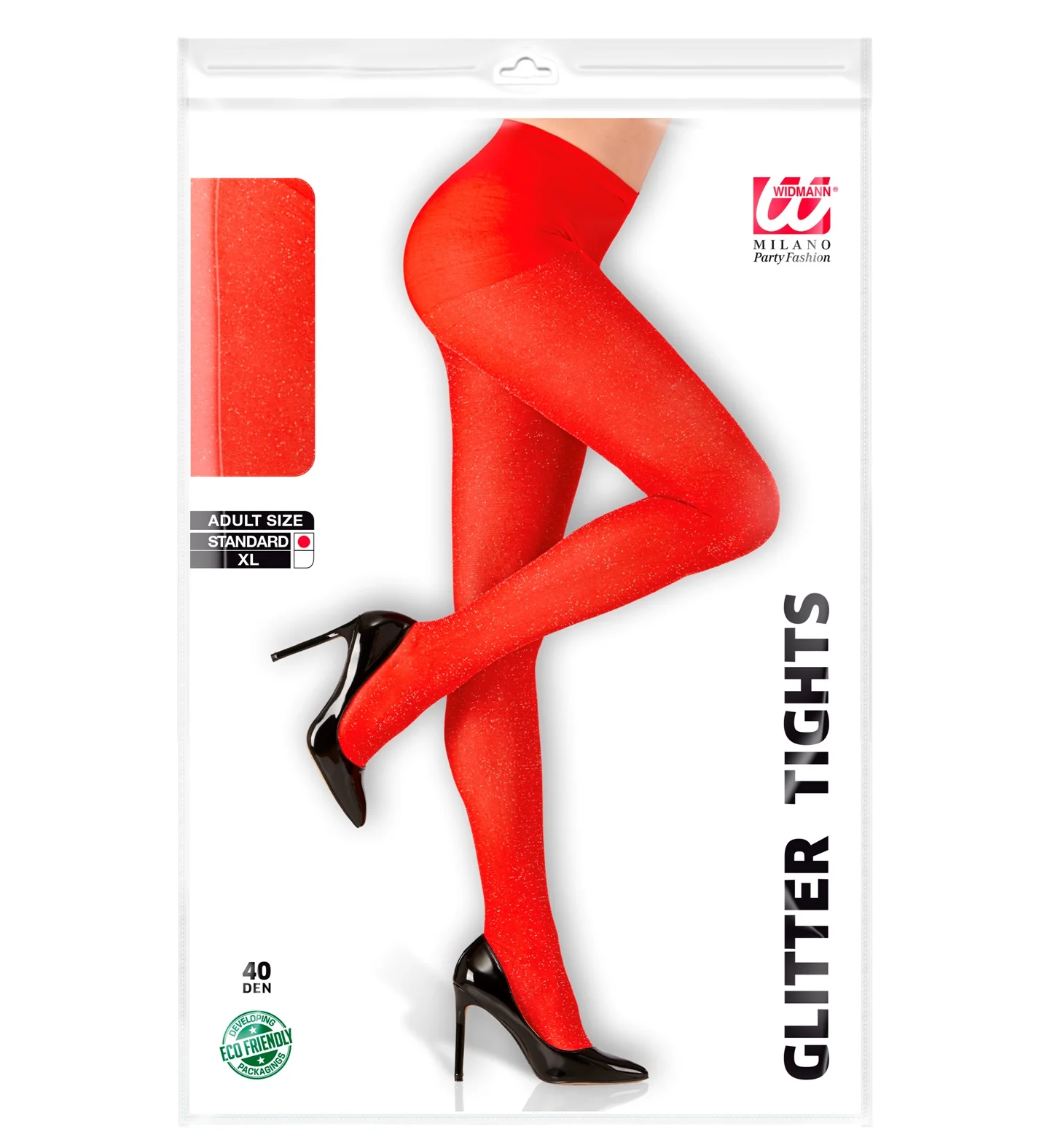 Glitter panty rood dames - Image 3
