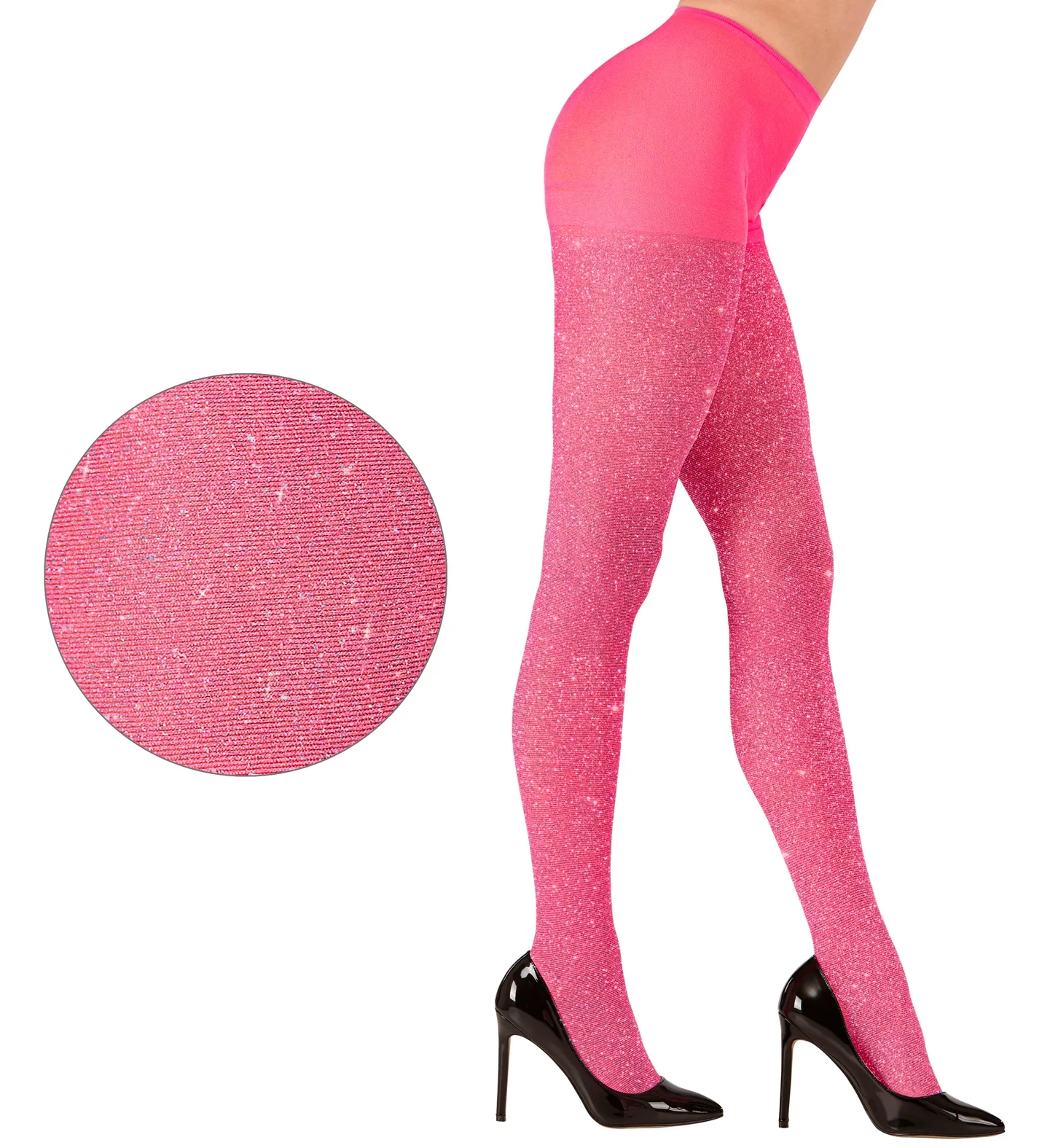 Glitter panty roze dames - Image 2