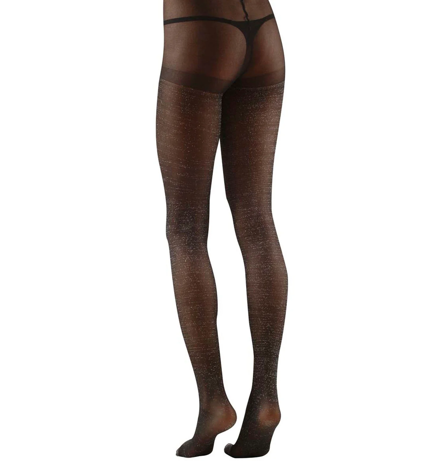 Glitter panty zwart dames - Image 2