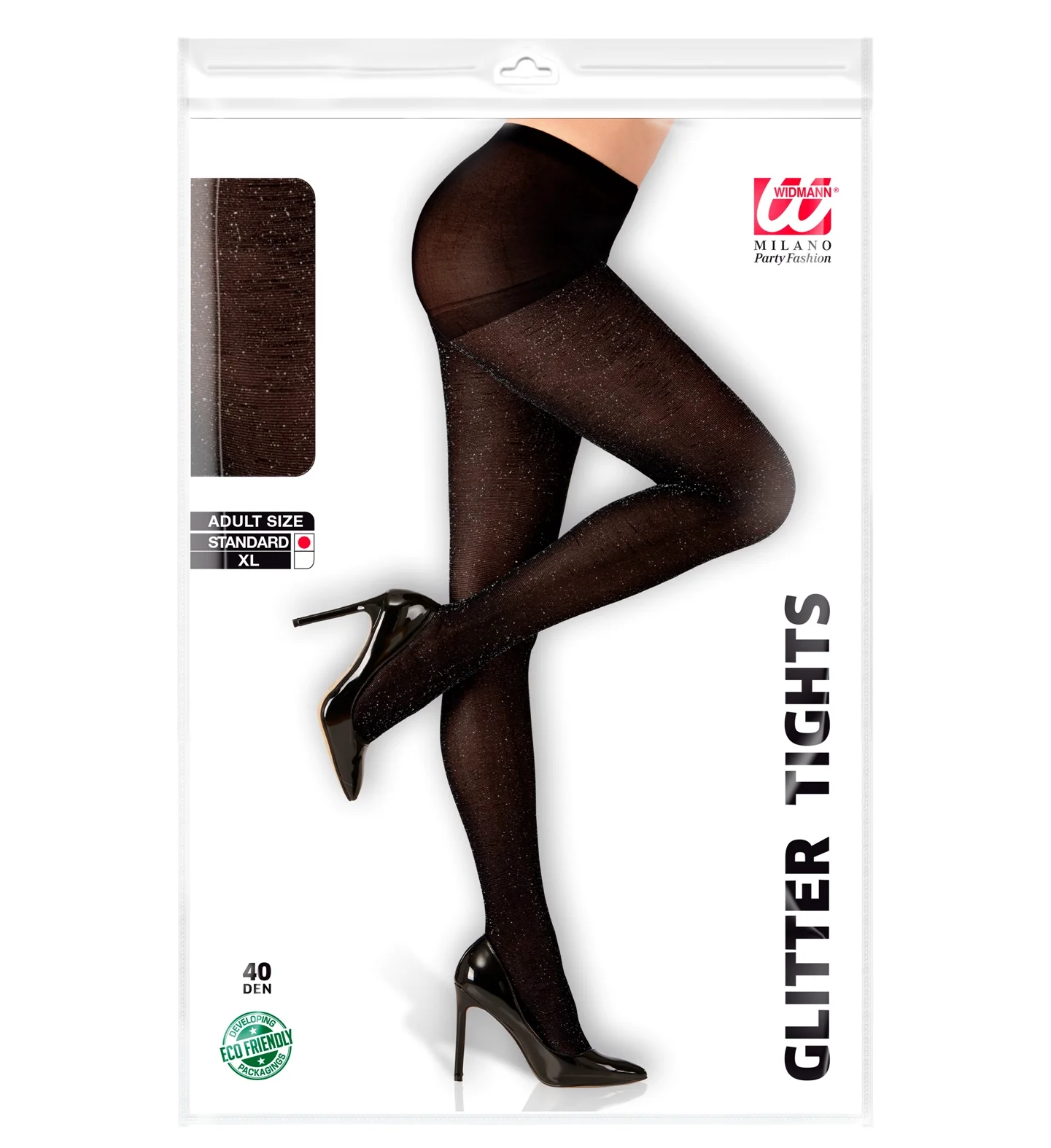 Glitter panty zwart dames - Image 3