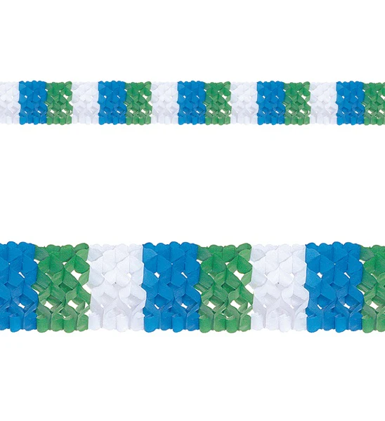 Papieren slinger 3 kleuren 4mtr