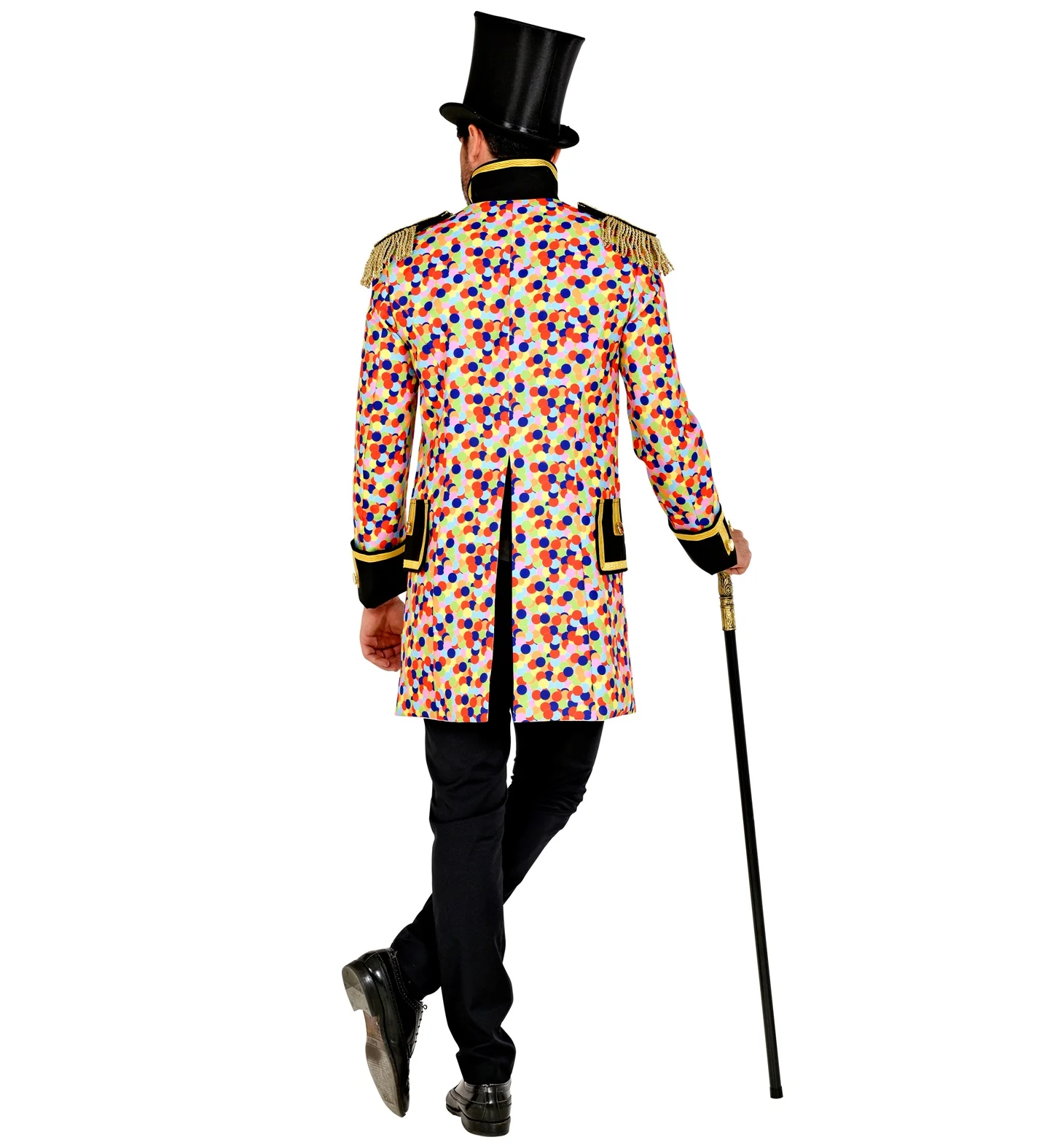Slipjas Clown carnaval meerkleurig heren - Image 3