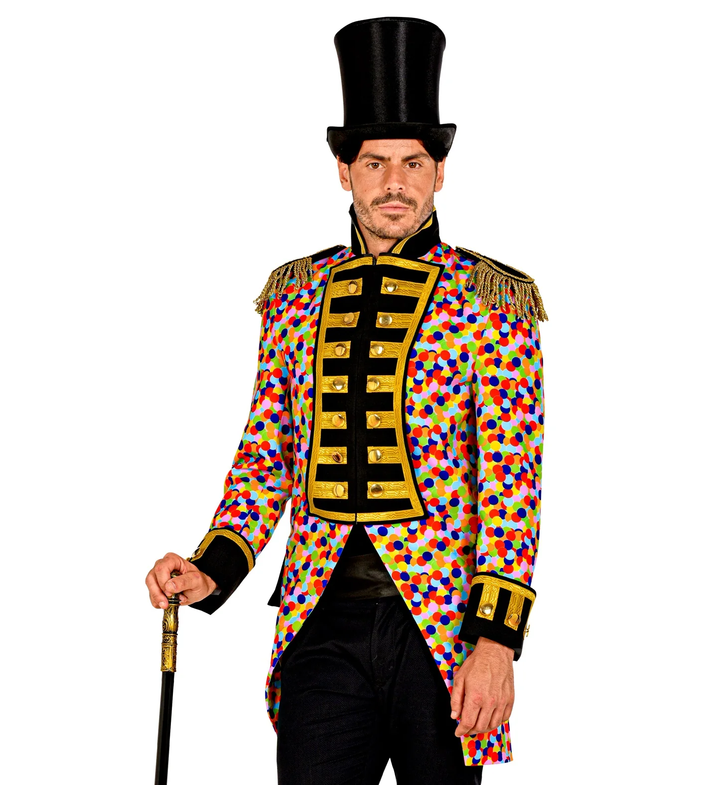 Slipjas Clown carnaval meerkleurig heren - Image 4