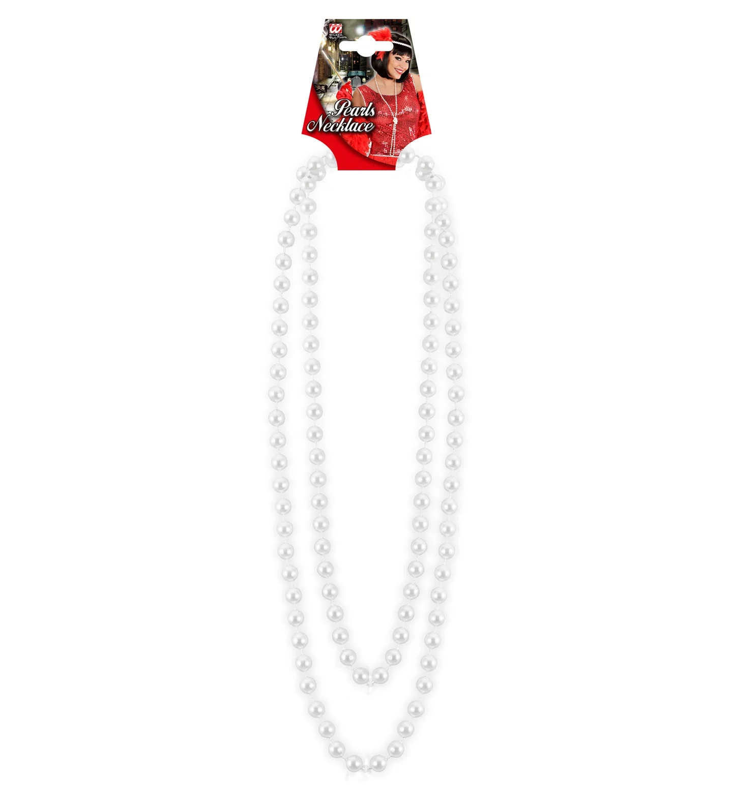 Nep parelketting wit 160cm - Image 4