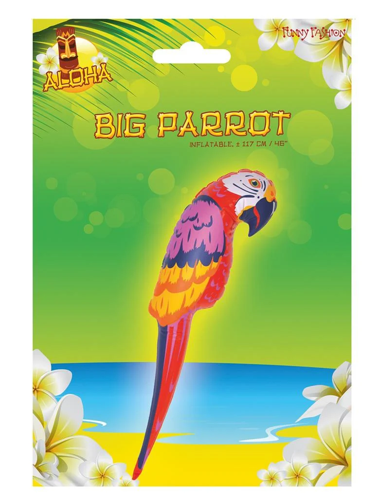 Papegaai opblaasbaar 115cm - Image 2