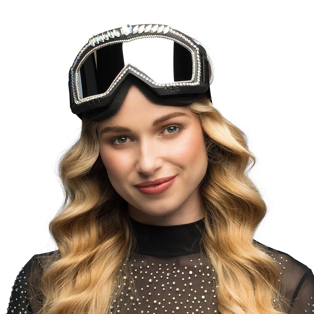Skibril zwart Galaxy met diamantjes - Image 2