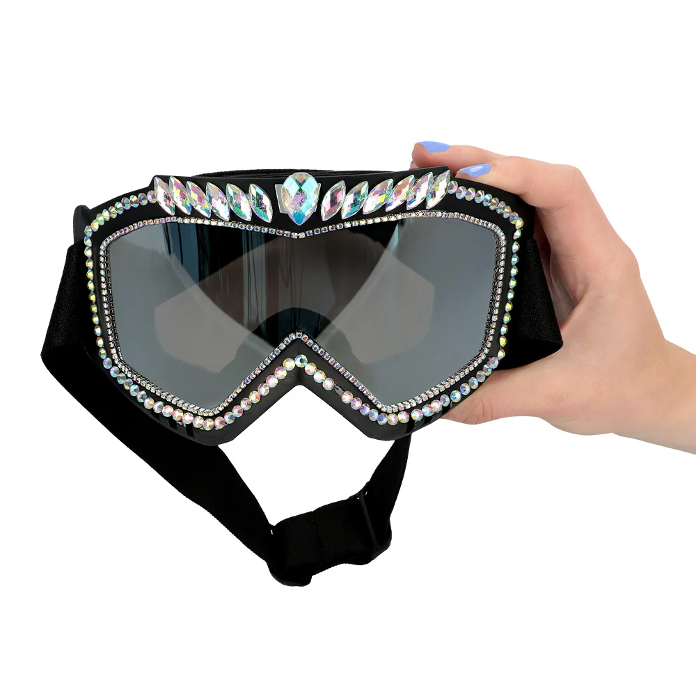 Skibril zwart Galaxy met diamantjes - Image 4