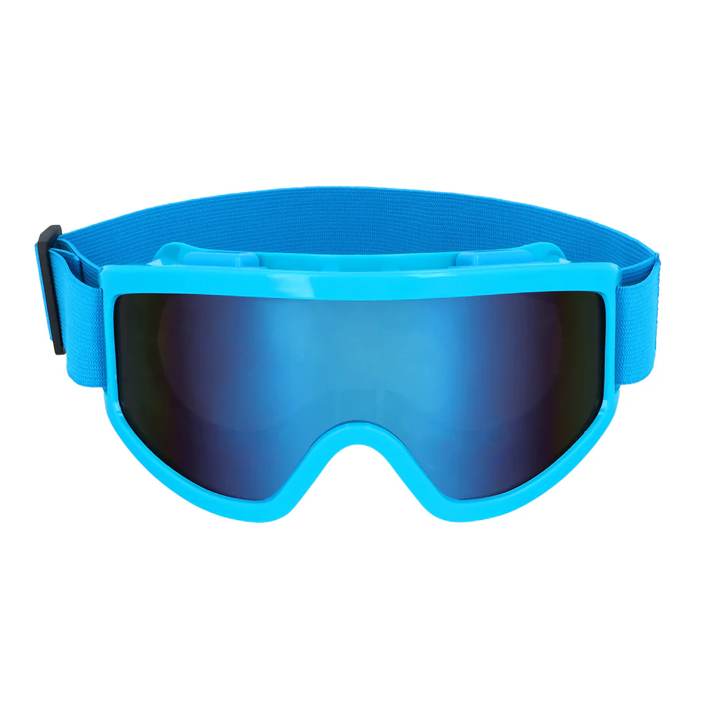 Skibril neon blauw unisex