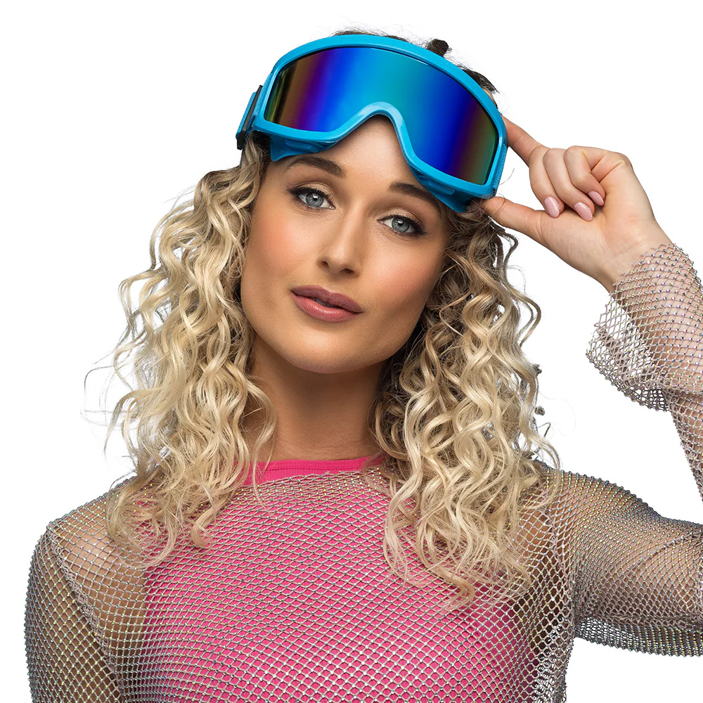 Skibril neon blauw unisex - Image 3