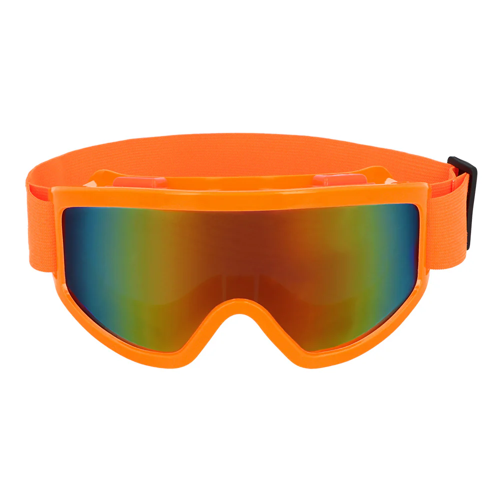 Skibril neon oranje unisex