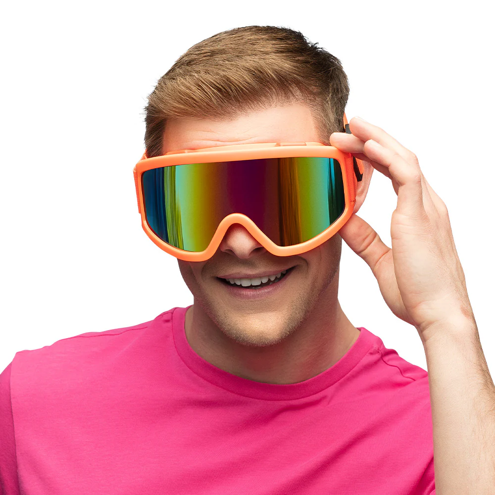 Skibril neon oranje unisex - Image 3