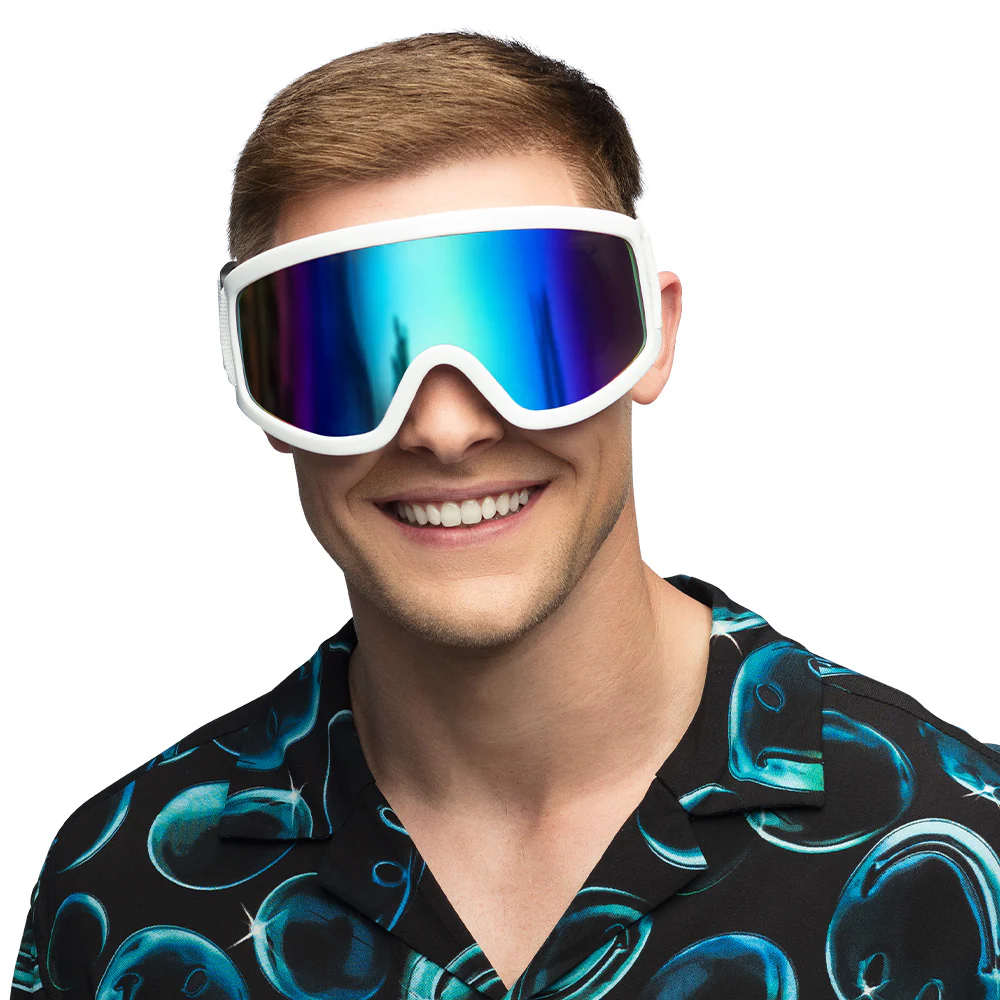 Skibril wit unisex - Image 3