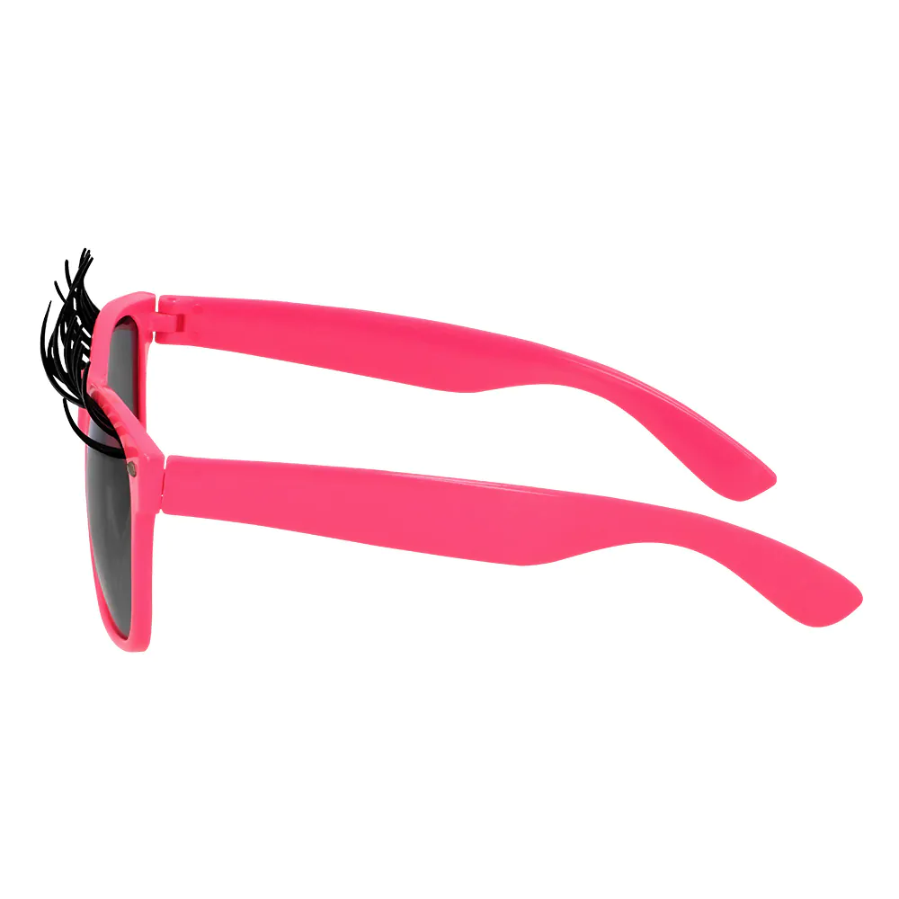Partybril Bliss roze met wimpers - Image 3