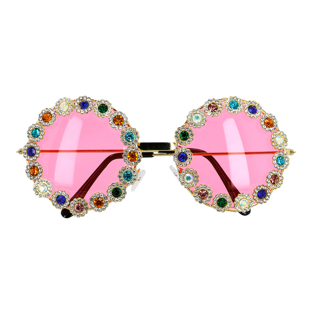 Bril bloemen Crystal Hippie