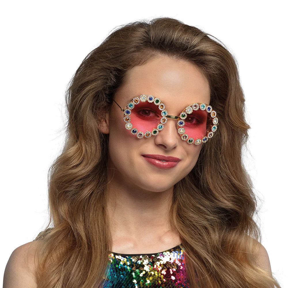 Bril bloemen Crystal Hippie - Image 2