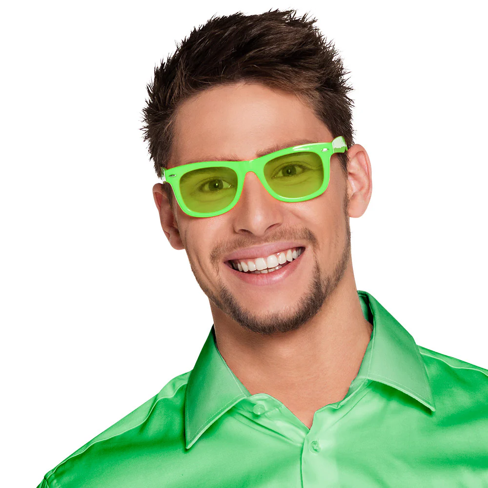 Neon groene bril Dance - Image 2