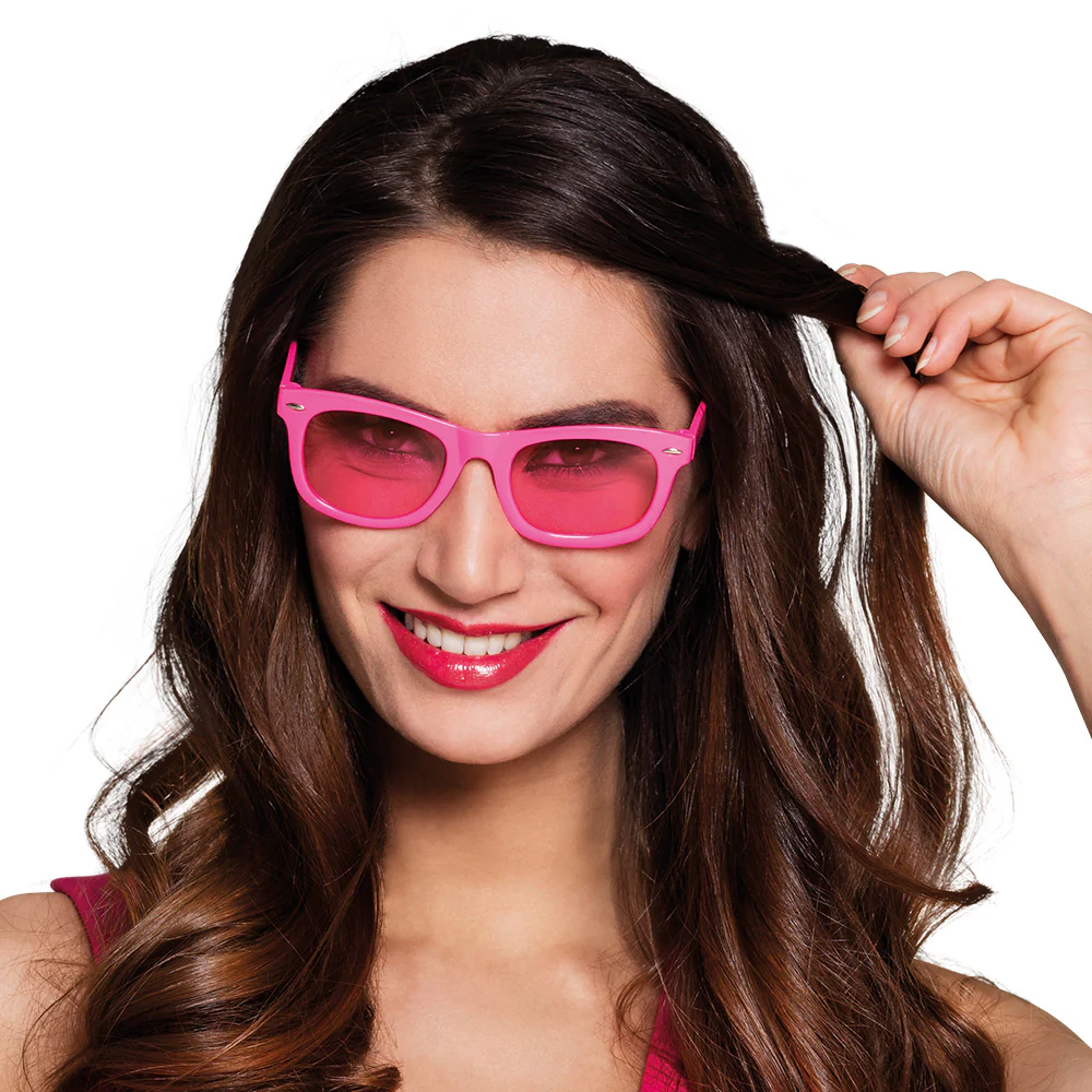 Neon roze bril Dance - Image 2