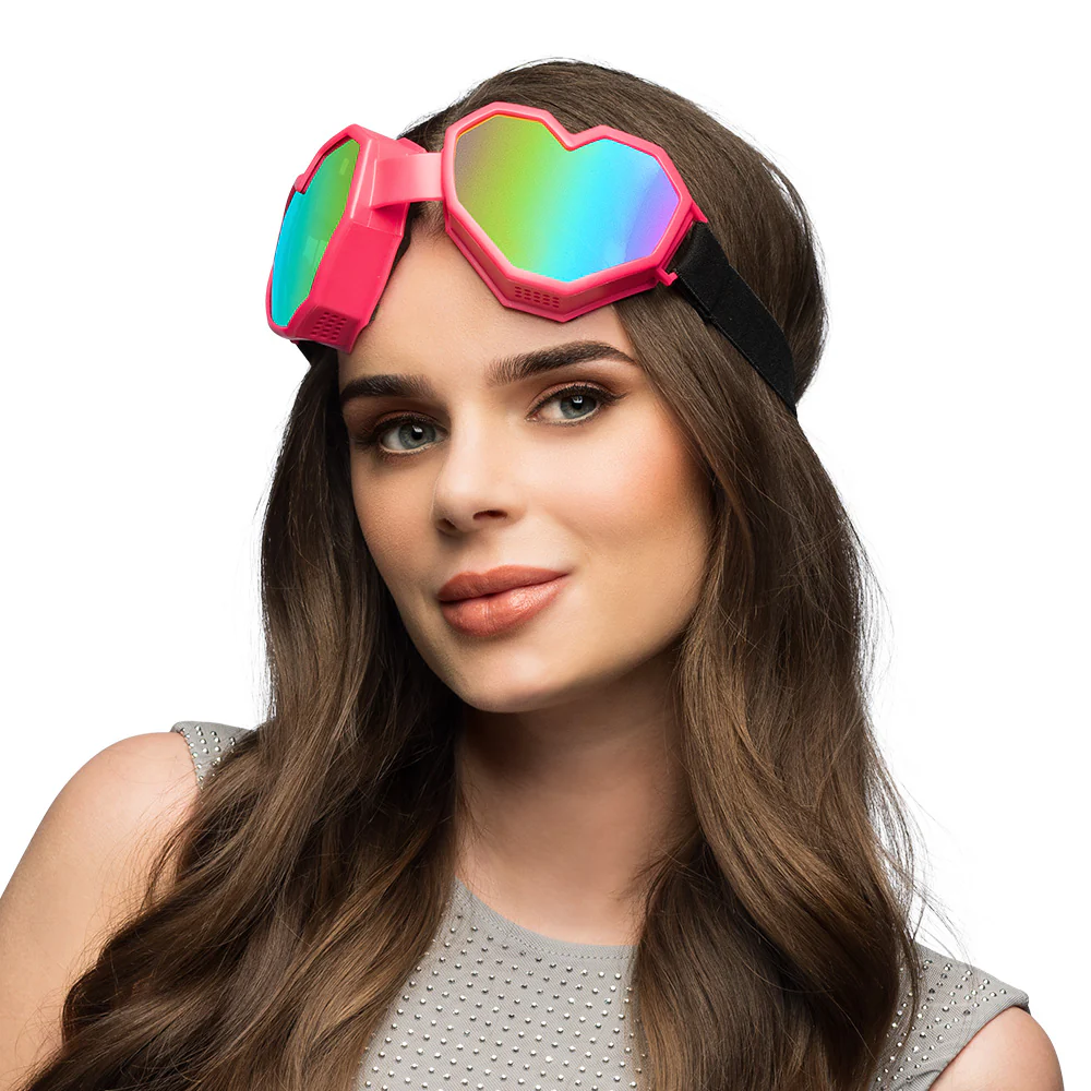 Ski bril Festilove roze hartjes - Image 2