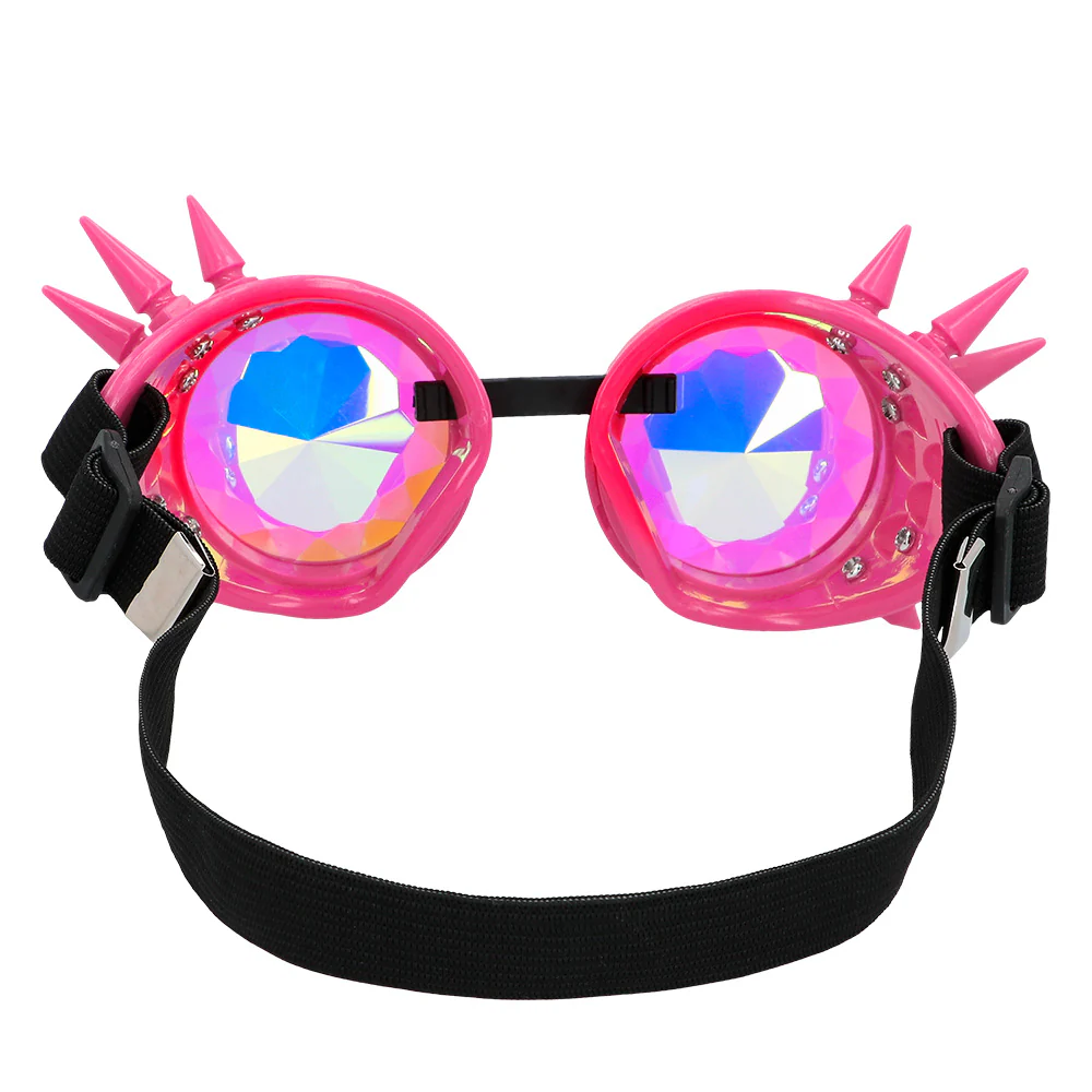 Steampunk bril Festival neonroze - Image 5
