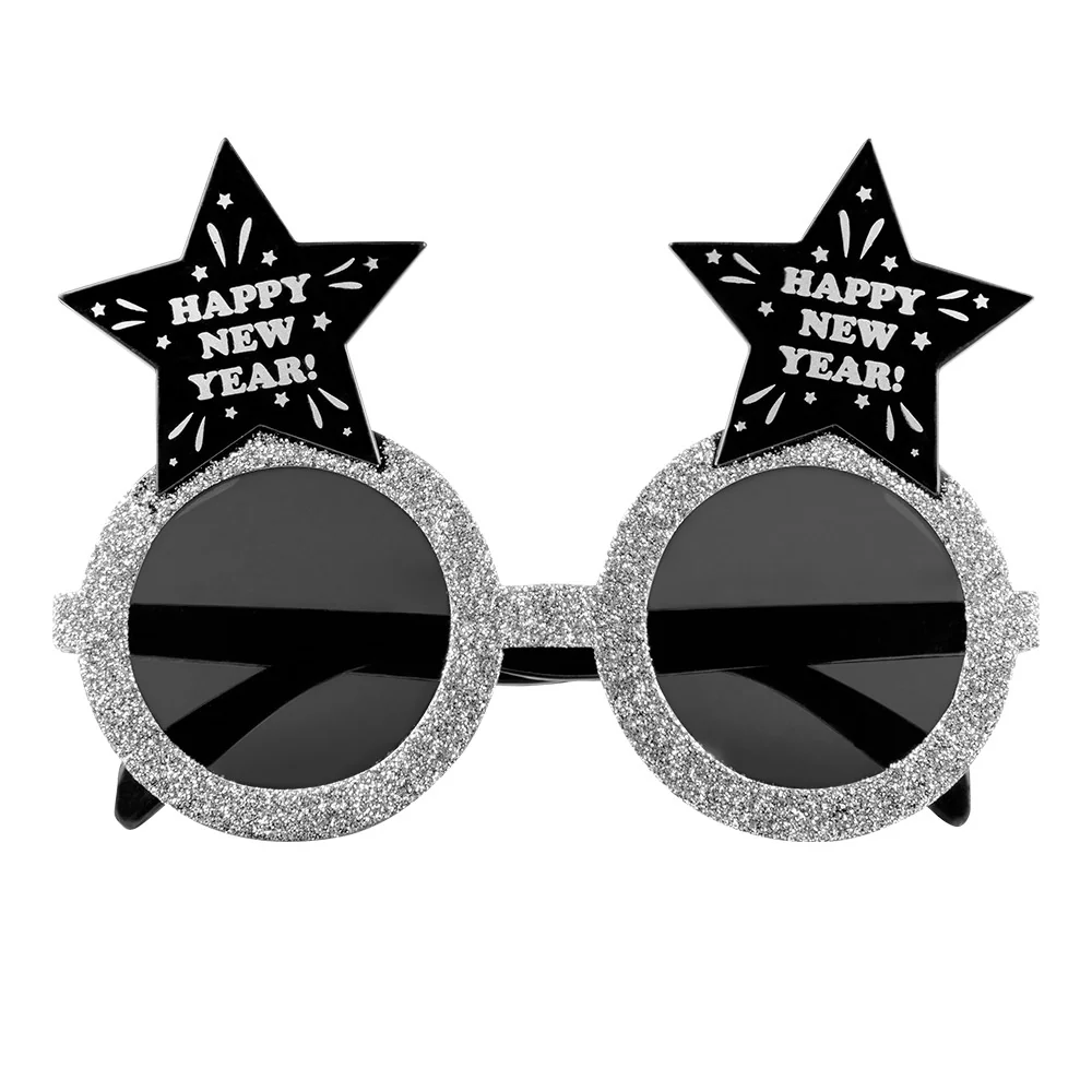 Bril 'Happy New Year!' zilver